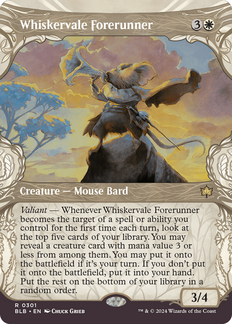 Whiskervale Forerunner (BLB-301) - Bloomburrow: (Showcase) Foil