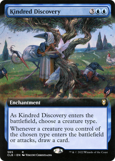 Kindred Discovery (Extended Art) (CLB-565) - Commander Legends: Battle for Baldur's Gate: (Extended Art)