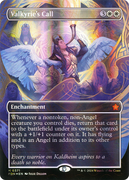 Valkyrie's Call (FDN-371) - Foundations (Borderless) Foil