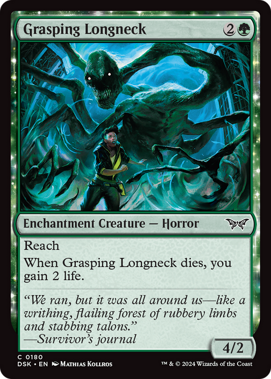 Grasping Longneck (DSK-180) - Duskmourn: House of Horror