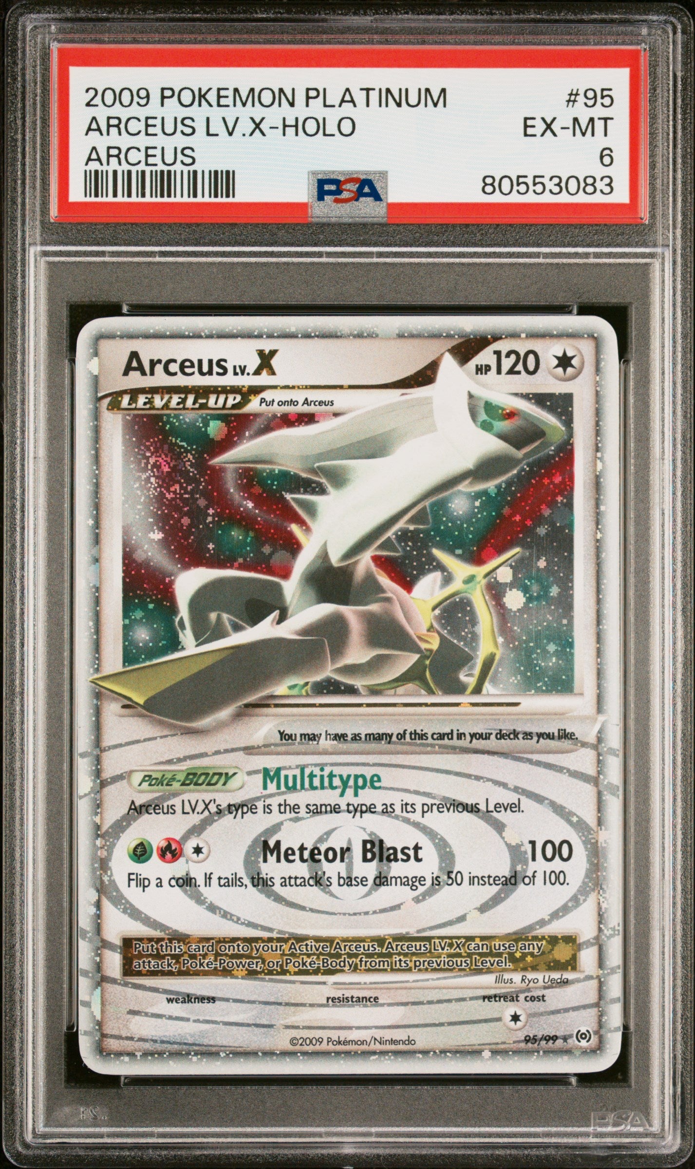 Arceus LV.X Holo #95 PSA 6