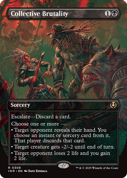 Collective Brutality (Borderless) (-308) - Innistrad Remastered
