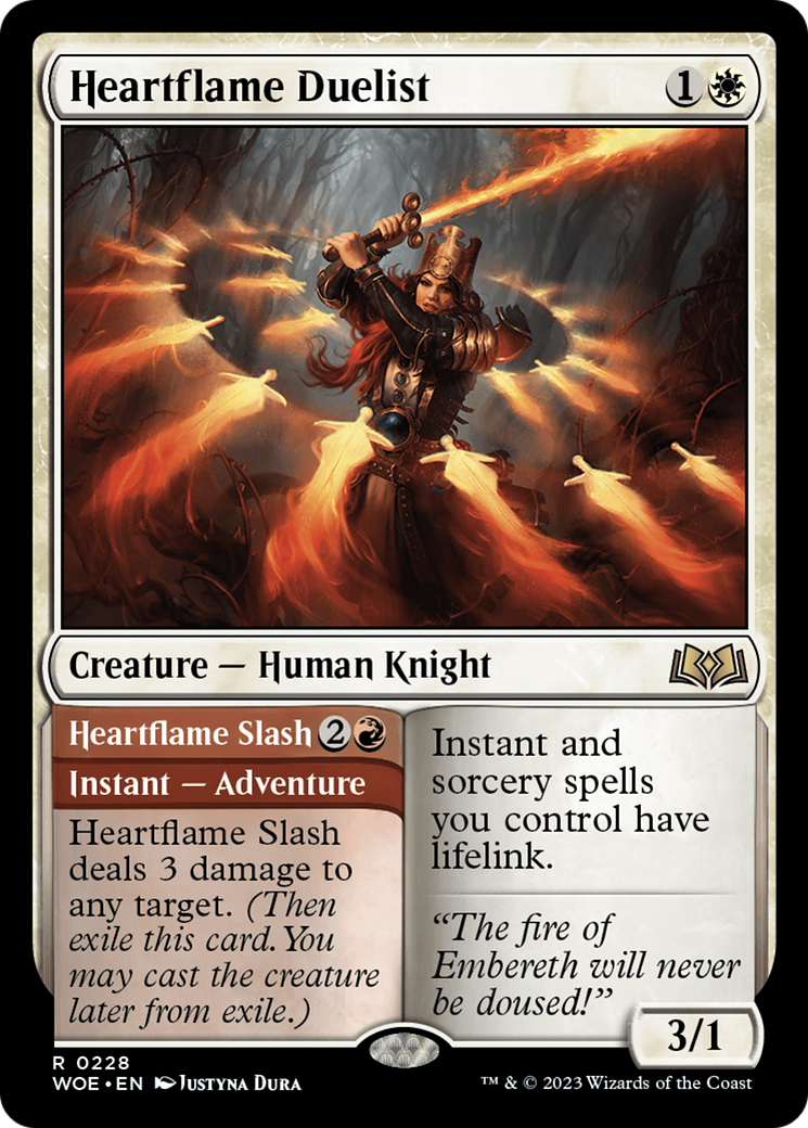 Heartflame Duelist // Heartflame Slash (WOE-228) - Wilds of Eldraine