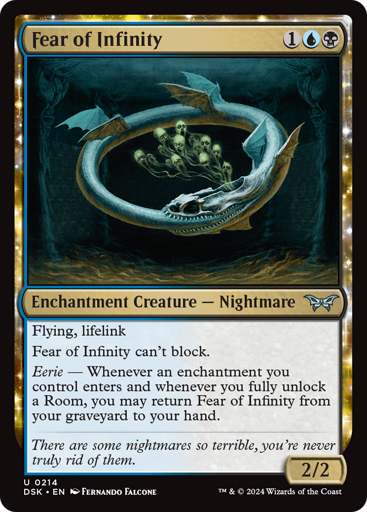 Fear of Infinity (DSK-214) - Duskmourn: House of Horror Foil
