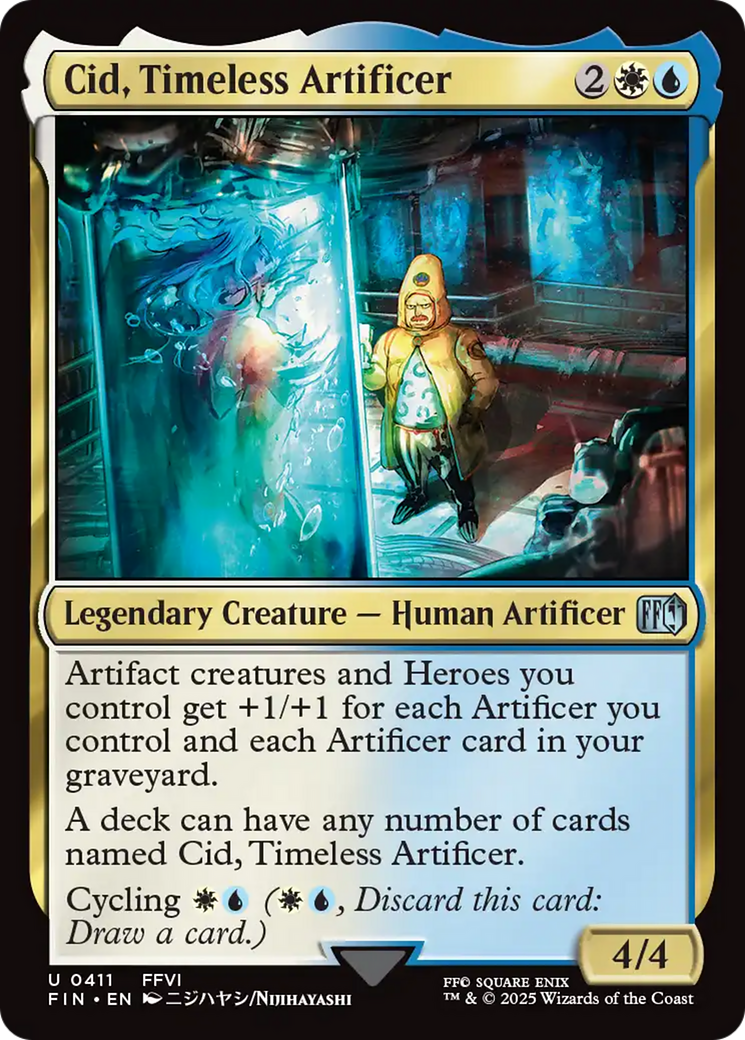 Cid, Timeless Artificer (0411) (FIN-411) - FINAL FANTASY Foil