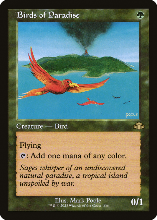 Birds of Paradise Retro Frame Foil 336