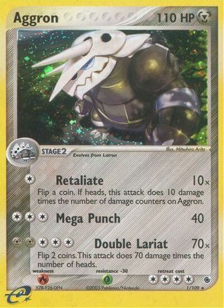Aggron 1/109 - Ruby and Sapphire Reverse Holofoil