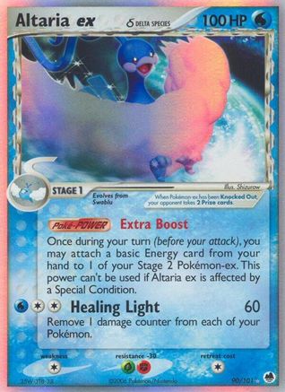 Altaria ex δ 90/101 - Dragon Frontiers Holofoil