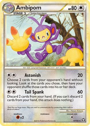 Ambipom 13/102 - Triumphant Reverse Holofoil