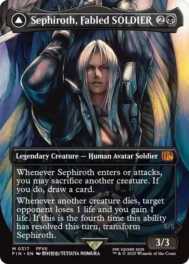 Sephiroth, Fabled SOLDIER (Borderless) (0317) (FIN-317) - FINAL FANTASY Foil