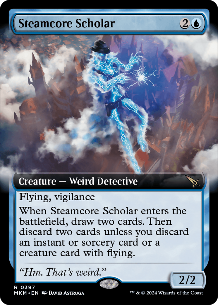 Steamcore Scholar (MKM-397) - Murders at Karlov Manor: (Extended Art) Foil