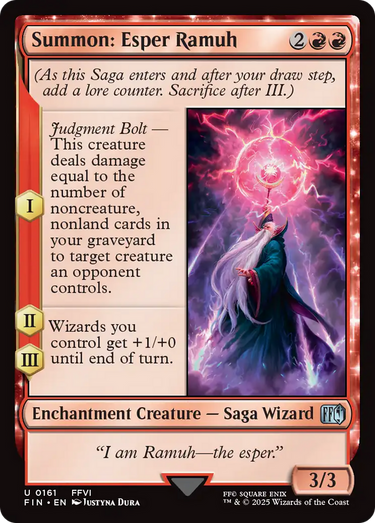 Summon: Esper Ramuh (FIN-161) - FINAL FANTASY: (enchantment)