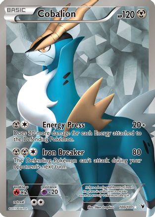 Cobalion (100 Full Art) 100/101 - Noble Victories Holofoil