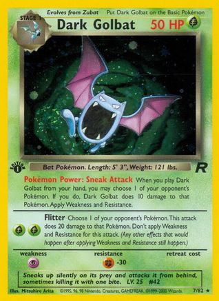 Dark Golbat (7) 7/82 - Team Rocket