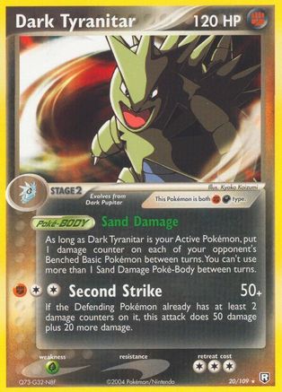 Dark Tyranitar - 020/109 20/109 - Team Rocket Returns