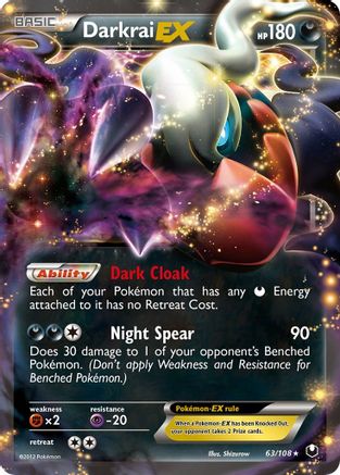 Darkrai EX 63/108 - Dark Explorers Holofoil