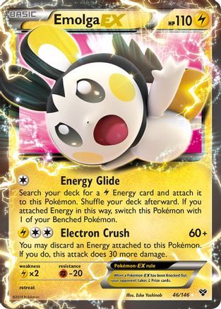 Emolga EX 46/146 - XY Base Set Holofoil