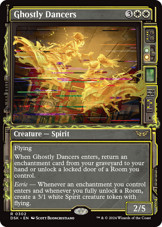 Ghostly Dancers (DSK-302) - Duskmourn: House of Horror: (Showcase)