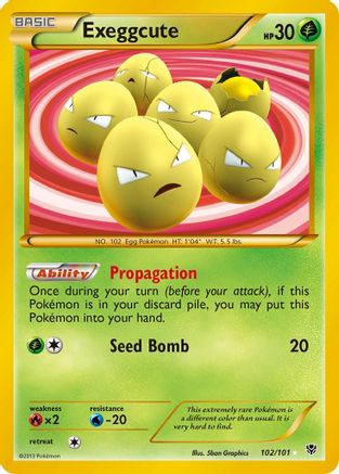 Exeggcute (102 Secret Rare) 102/101 - Plasma Blast Holofoil