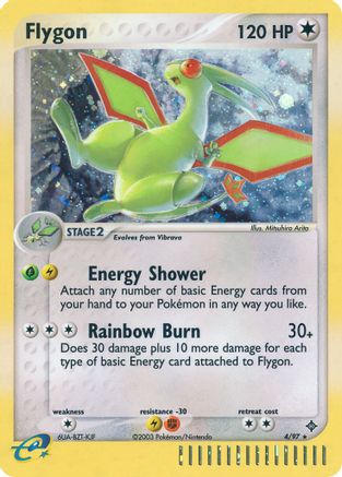 Flygon - 4/97 4/97 - Dragon Reverse Holofoil