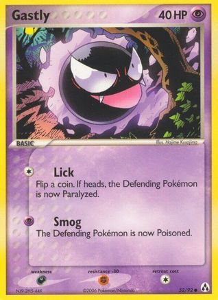 Gastly 52/92 - Legend Maker Reverse Holofoil