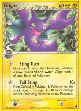 Gligar δ 16/101 - Dragon Frontiers