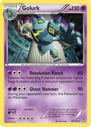 Golurk/124 - Dragons Exalted Holofoil