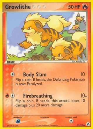 Growlithe 55/92 - Legend Maker