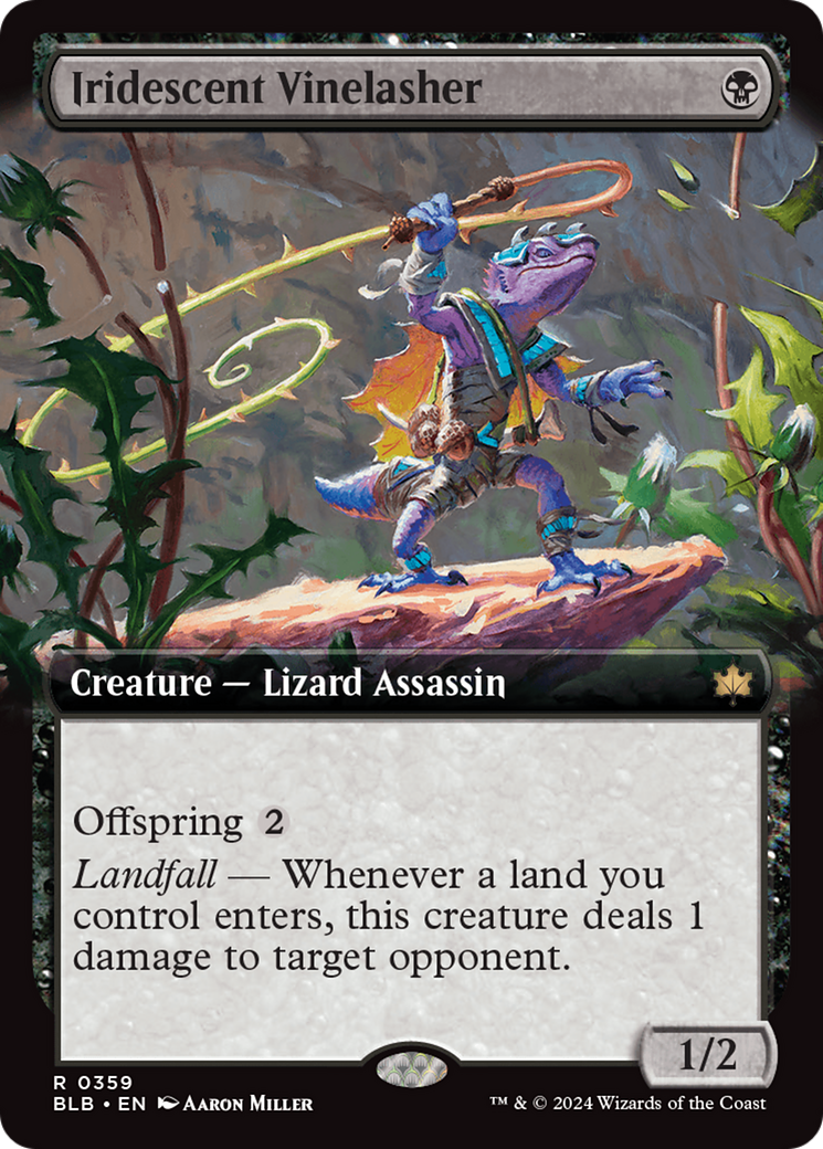 Iridescent Vinelasher (BLB-359) - Bloomburrow: (Extended Art)