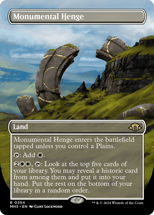 Monumental Henge (MH3-354) - Modern Horizons 3 (Borderless)
