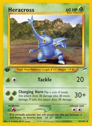 Heracross/105 - Neo Destiny 1st Edition