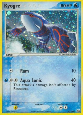 Kyogre - 006/106 6/106 - Emerald Reverse Holofoil