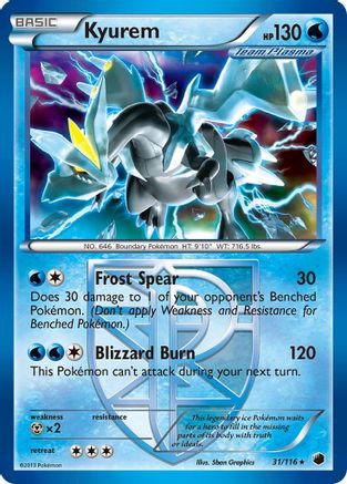 Kyurem (Team Plasma) 31/116 - Plasma Freeze Reverse Holofoil
