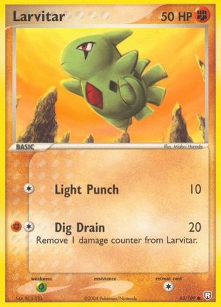 Larvitar - 063/109 63/109 - Team Rocket Returns Reverse Holofoil