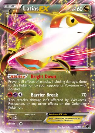 Latias-EX 85/116 - Plasma Freeze Holofoil