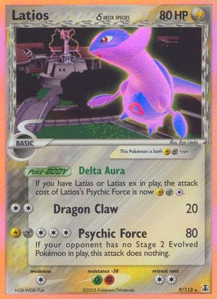 Latios δ 9/113 - Delta Species Reverse Holofoil