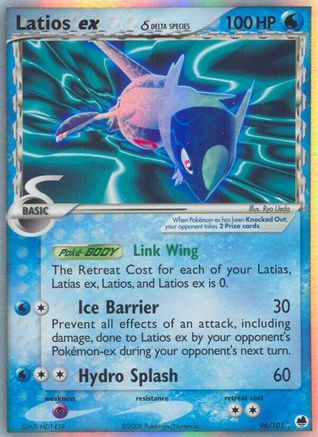 Latios ex δ 96/101 - Dragon Frontiers Holofoil