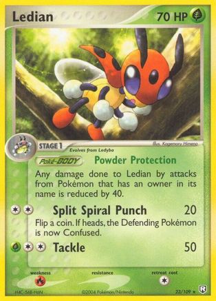 Ledian 23/109 - Team Rocket Returns Reverse Holofoil