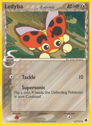 Ledyba (Delta Species) 53/101 - Dragon Frontiers