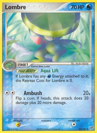 Lombre - 033/107 33/107 - Deoxys Reverse Holofoil