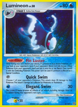 Lumineon/100 - Stormfront Reverse Holofoil