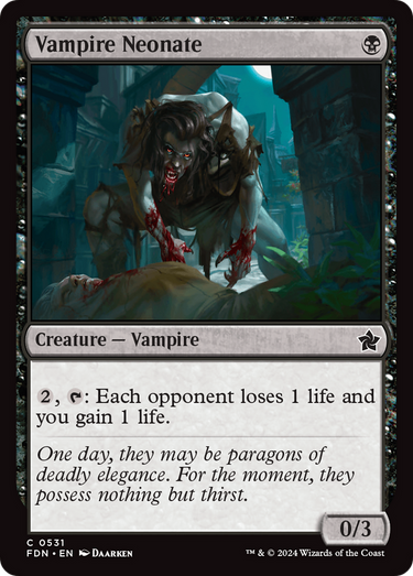 Vampire Neonate (FDN-531) - Foundations