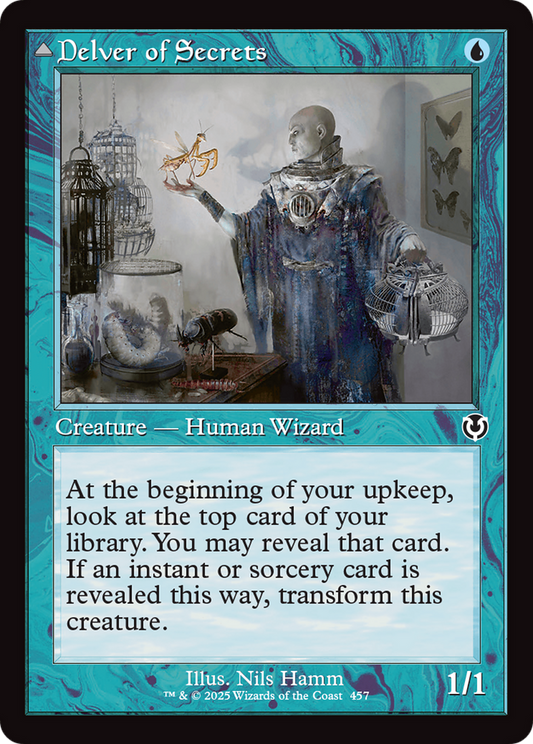 Delver of Secrets // Insectile Aberration (Retro Frame) (-457) - Innistrad Remastered