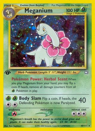 Meganium Holo 1st Ed