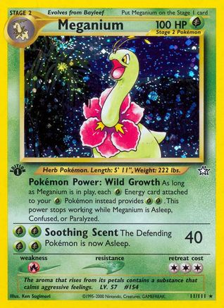 Meganium 11/111 - Neo Genesis 1st Edition Holofoil