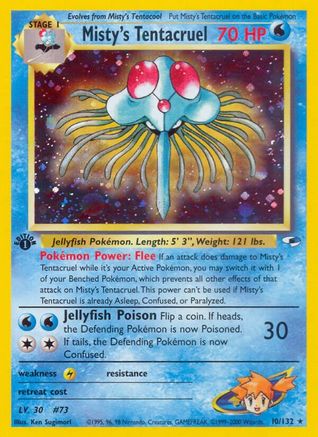 Misty's Tentacruel Holo 1st Ed