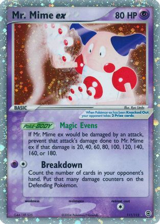 Mr. Mime ex - 111/112 111/112 - FireRed & LeafGreen Holofoil