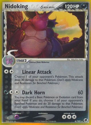 Nidoking δ 6/101 - Dragon Frontiers Reverse Holofoil