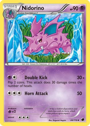 Nidorino 44/116 - Plasma Freeze Reverse Holofoil