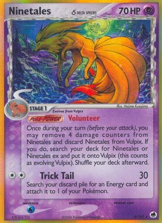 Ninetales δ 8/101 - Dragon Frontiers Holofoil